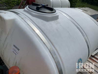 750 Gallon Elliptical Brine Tank  750 gal Skid Mounted Poly Tank