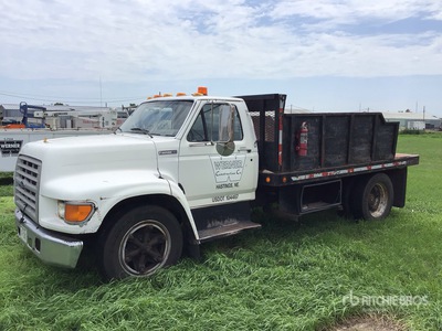1996 Ford F800 4x2 Flatbed Dump Truck