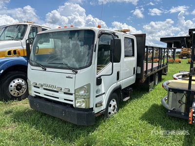 2009 Isuzu NPR Flatbed Truck