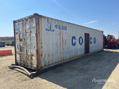 2007 40 ft High Cube Skid Mounted Storage Container