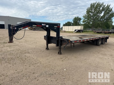 2010 Felling FT-20 24 ft T/A Gooseneck Remolque caja abierta
