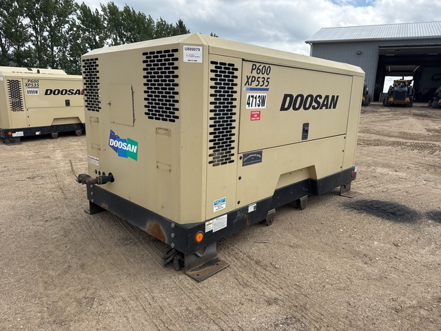 2015 Doosan P600/XP353WCU-T4I Skid-Mounted Air Compressor