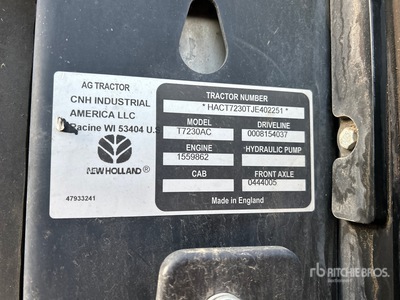 2018 New Holland T7230AC Allradtraktor