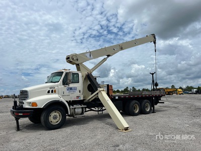 National 1100 53900 lb Straight Boom on 2006 Sterling L8500 6x4 Crane Truck