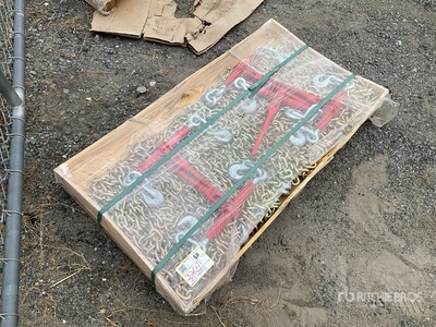 2025 suhivelee BC-9200 9200 lb Ratchet Binders and (10) 20 ft Chains (Unused)