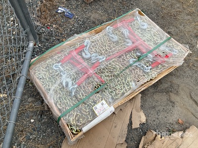 Quantity of (0) 2025 Suhivelee BC-9200 9200 lb Ratchet Binders and (10) 20 ft Chains (Unused)