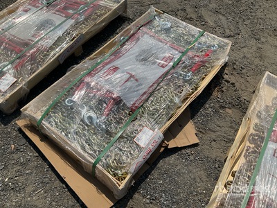 Quantity of (0) 2025 Suhivelee BC-9200 9200 lb Ratchet Binders and (10) 20 ft Chains (Unused)