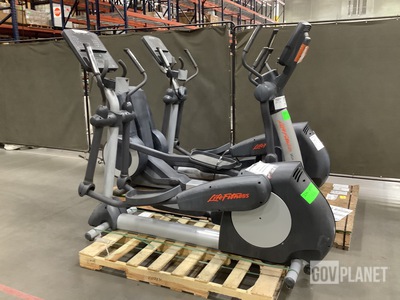 (3) Assorted Life Fitness Cross Trainers