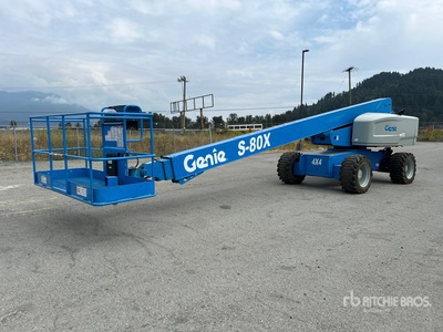 2013 Genie S-80X 4WD Diesel Telescopic Boom Lift