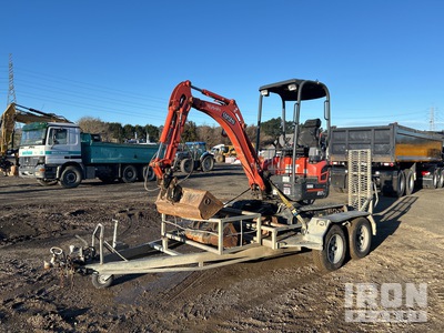 2021 Kubota U17 w/ 2012 Trailer Gibbon T/A Plant Trailer Mini Excavator