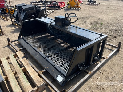GIYI VB59 59 in Vibration Skid Steer Bucket (Unused)