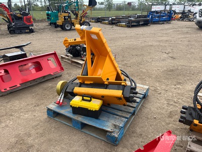 GIYI AD680 47 in Skid Steer Post Driver (Unused)