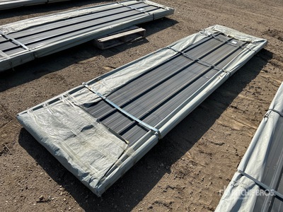 Quantity of (100) SKLP 12 ft Steel Siding (Unused)