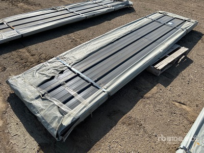 Quantity of (100) SKLP 12 ft Steel Siding (Unused)