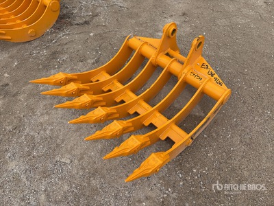2025 GIYI 32 in Excavator Rake - Fits Cat 305 (Unused)