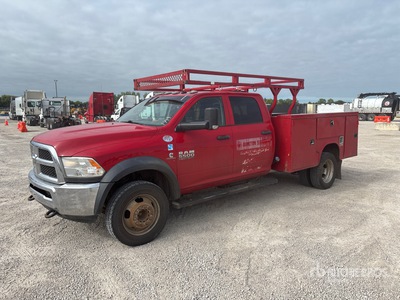 2017 Ram 5500 4x4 Crew Cab Utility Truck