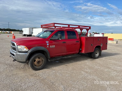 2017 Ram 5500 4x4 Crew Cab Utility Truck
