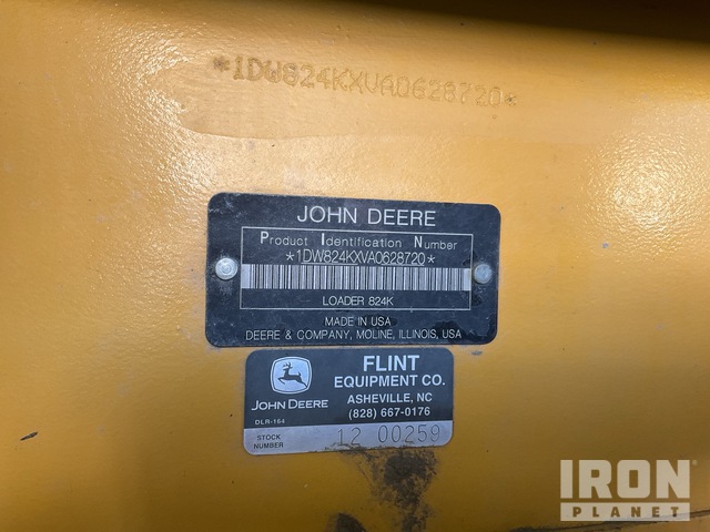 CARGADOR FRONTAL 2010 JOHN DEERE 824K