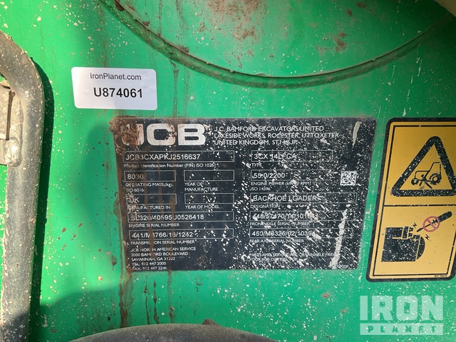 RETROEXCAVADORA 2018 JCB 3CX