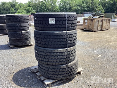 (4) Goodyear 445/65R22.5 Tires