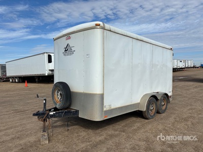 2013 Cargo Mate 15 ft T/A Tool Crib Enclosed Trailer