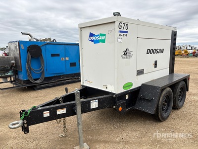 2015 Doosan G70WJD-2A-FX-T3 58 kW Mobile Generador