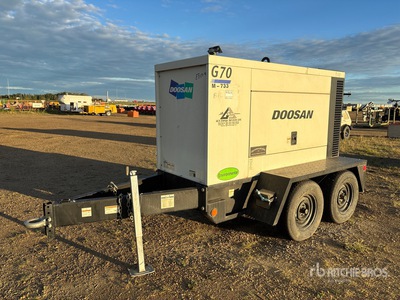 2015 Doosan G70WJD-2A-FX-T3 58 kW Mobile Generator