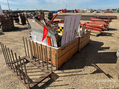 Quantity of (4) Pallets of Signs and Sign Stands