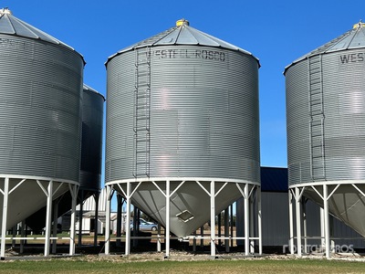 Westeel-Rosco +/- 4400 bu 6 Ring Hopper Grain Bin