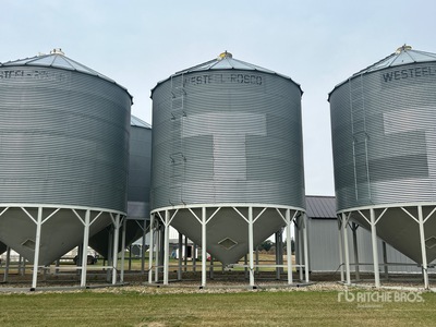 Westeel-Rosco +/- 4400 bu 6 Ring Hopper Grain Bin