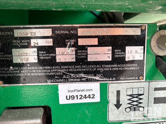 ELEVADOR TIJERA 2014 JLG 1930ES