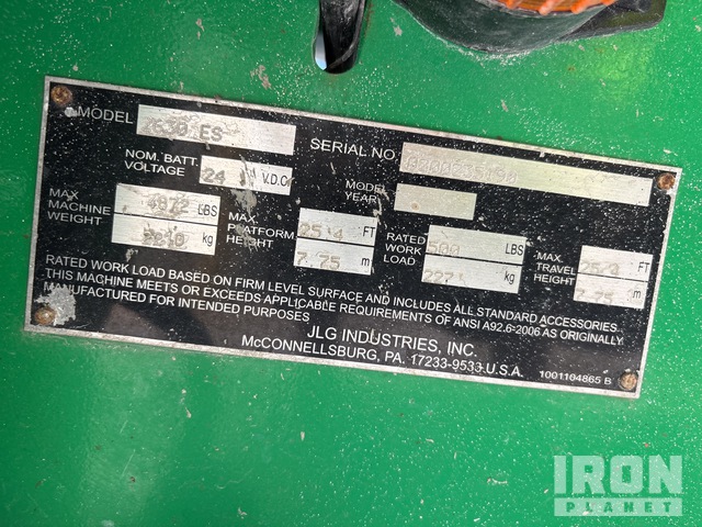 ELEVADOR TIJERA 2014 JLG 2630ES