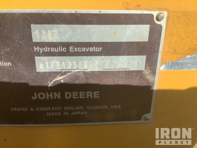 EXCAVADORA 2020 JOHN DEERE 135G