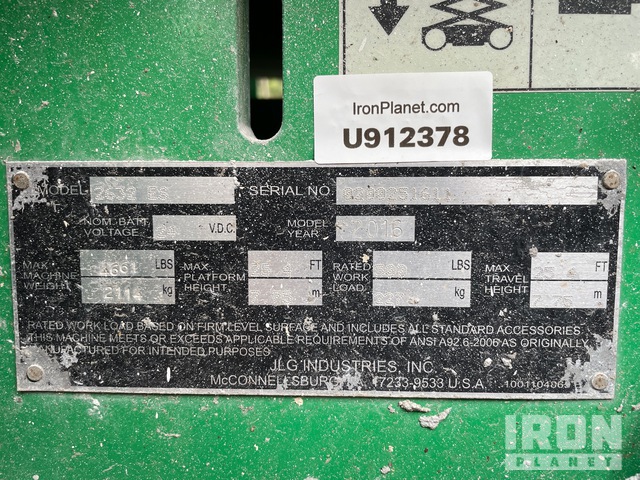 ELEVADOR TIJERA 2016 JLG 2632ES