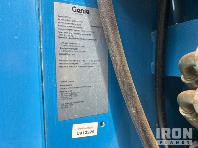 ELEVADOR TIJERA 2013 GENIE GS5390