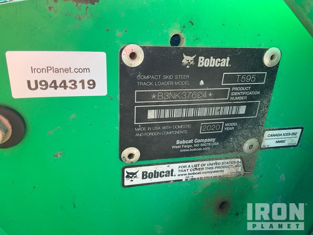 MINI CARGADOR SOBRE ORUGAS 2020 BOBCAT T595