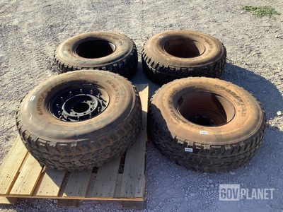 (4) Goodyear 37X12.50R16.5LT Tires w/Wheels