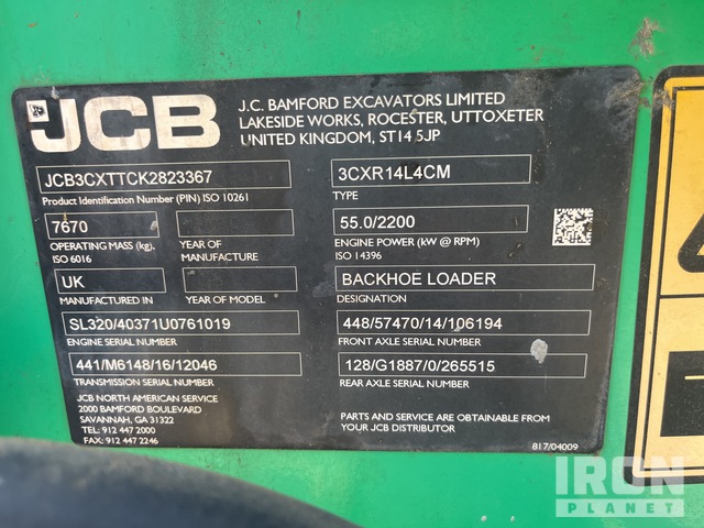 RETROEXCAVADORA 2019 JCB 3CX