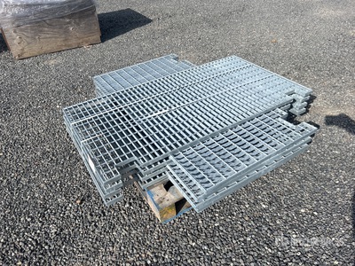 Quantity of (8) 58 In x 33 In x 1.5 In Hot Dip Galvanized Grates