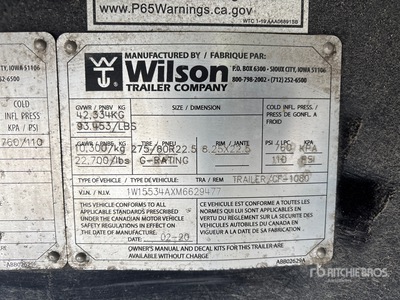 2021 Wilson 53 ft Tri/A Flatbed Trailer