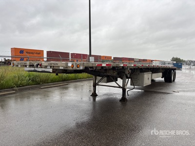 2008 Lode King PFL48-2 48 ft T/A Flatbed Trailer