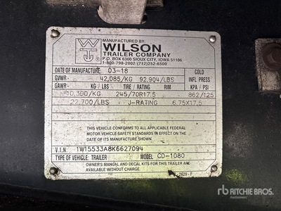 2019 Wilson 53 ft Tri/A Spread Axle Step Deck Trailer
