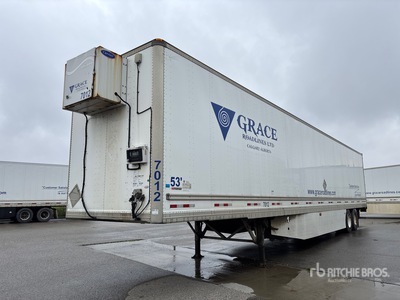 2019 Manac 53 ft x 102 in T/A Heated Semi-remorque fourgon