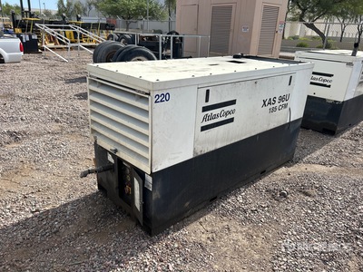 2006 Atlas Copco XAS96U 185 cfm Skid-Mounted Air Compressor