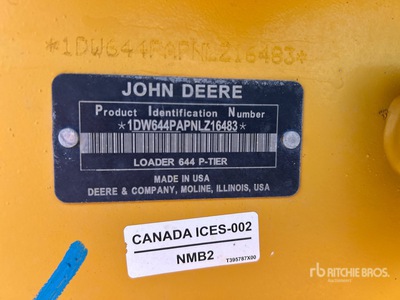 2022 John Deere 644 P-Tier Wheel Loader