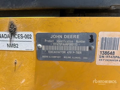 2023 John Deere 470 P-Tier Koparka gąsienicowa