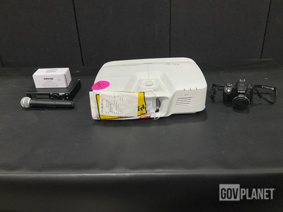 (1) DLP Projector, (1) Communication Receiver & Assorted Items