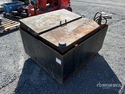 165 gal Skid Mounted Steel Diesel Fuel Tank