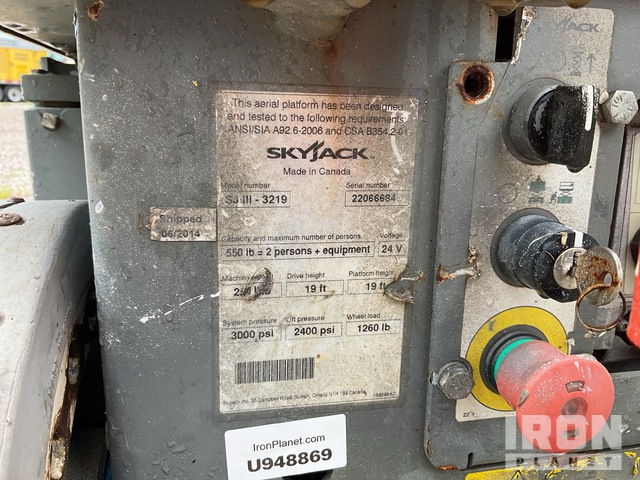 ELEVADOR TIJERA 2014 SKYJACK SJIII3219