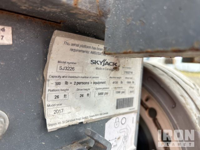 ELEVADOR TIJERA 2017 SKYJACK SJIII3226